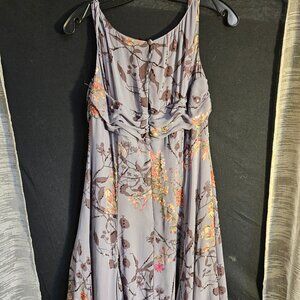 Adrianna Papell Sleeveless Floral Dress Size 14
